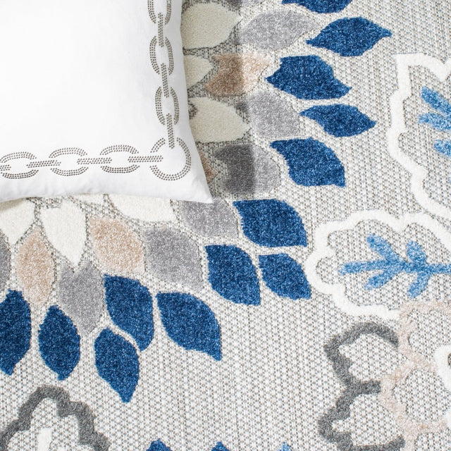 Safavieh Cabana Cbn391F Grey/Blue Rug.