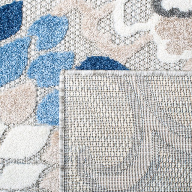 Safavieh Cabana Cbn391F Grey/Blue Rug.