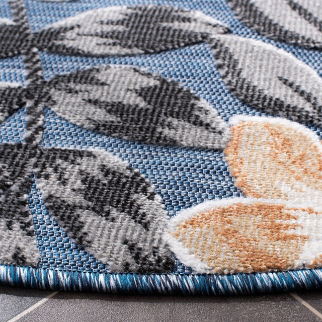 Safavieh Cabana Cbn405M Blue/Grey Rug.