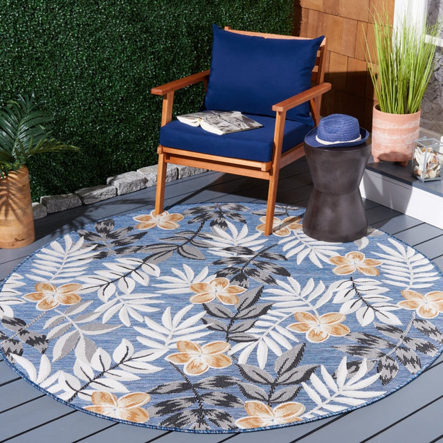 Safavieh Cabana Cbn405M Blue/Grey Rug.