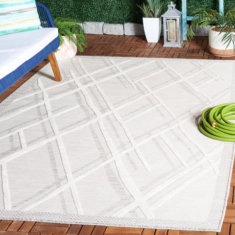 Safavieh Cabana Cbn416F Ivory/Grey Rug.