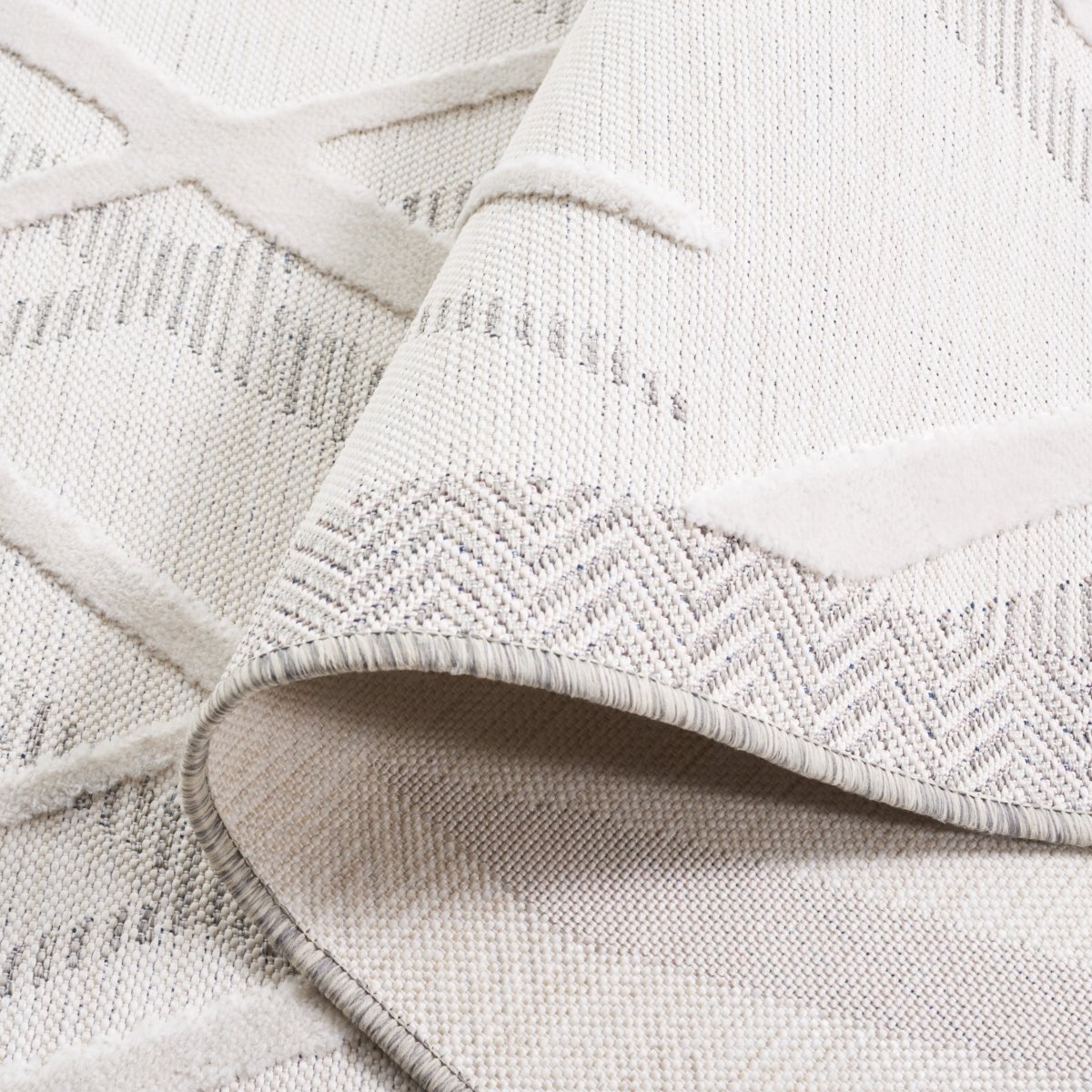 Safavieh Cabana Cbn416F Ivory/Grey Rug.