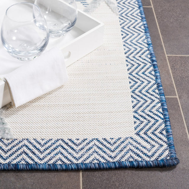 Safavieh Cabana Cbn416N Ivory/Navy Rug.