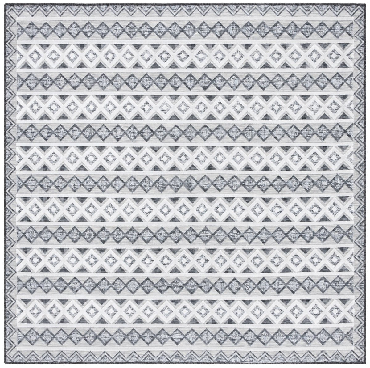 Safavieh Cabana Cbn418Z Black/Grey Ivory Rug.