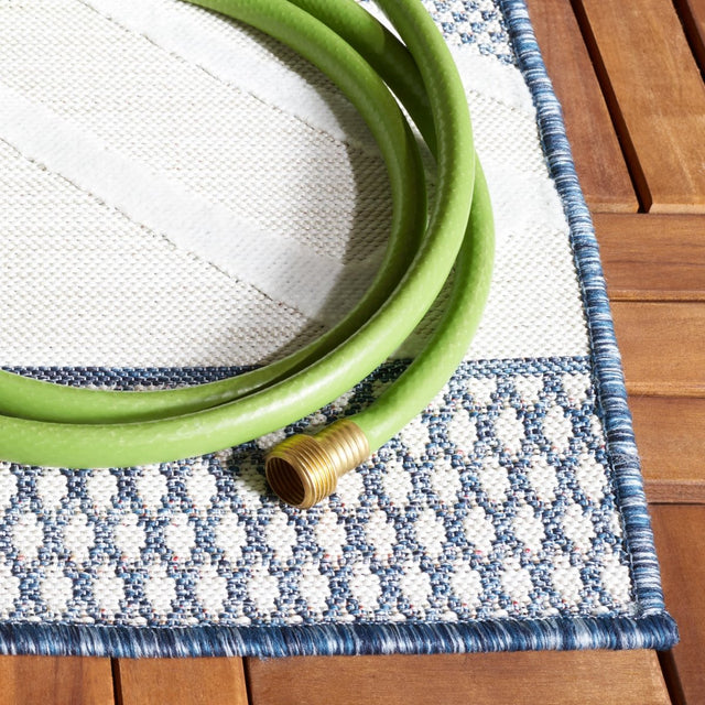 Safavieh Cabana Cbn420N Ivory/Navy Rug.