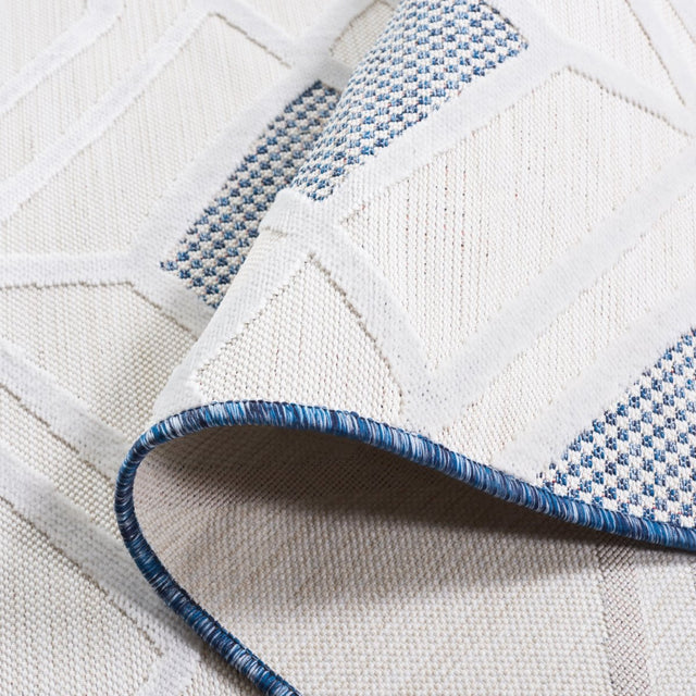 Safavieh Cabana Cbn420N Ivory/Navy Rug.