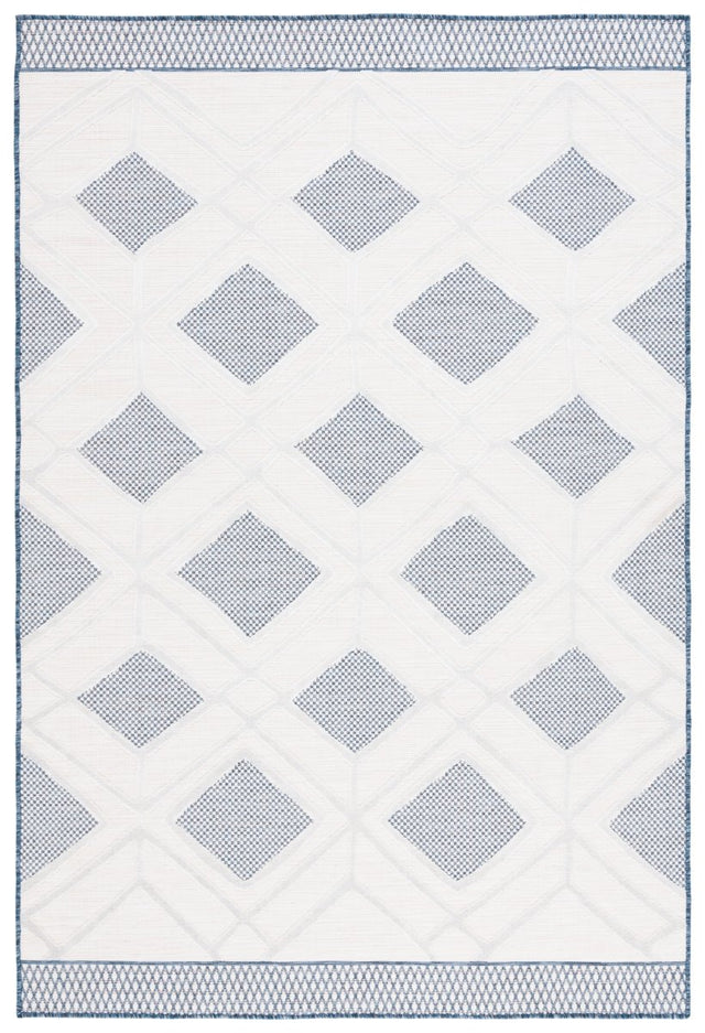 Safavieh Cabana Cbn420N Ivory/Navy Rug.