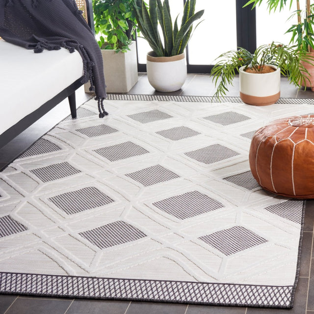 Safavieh Cabana Cbn420Z Ivory/Black Rug.