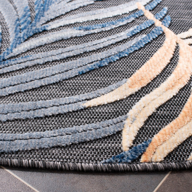 Safavieh Cabana Cbn445H Black/Rust Rug.