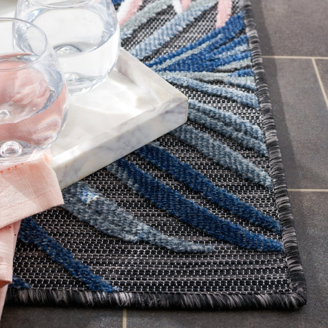 Safavieh Cabana Cbn445H Black/Rust Rug.