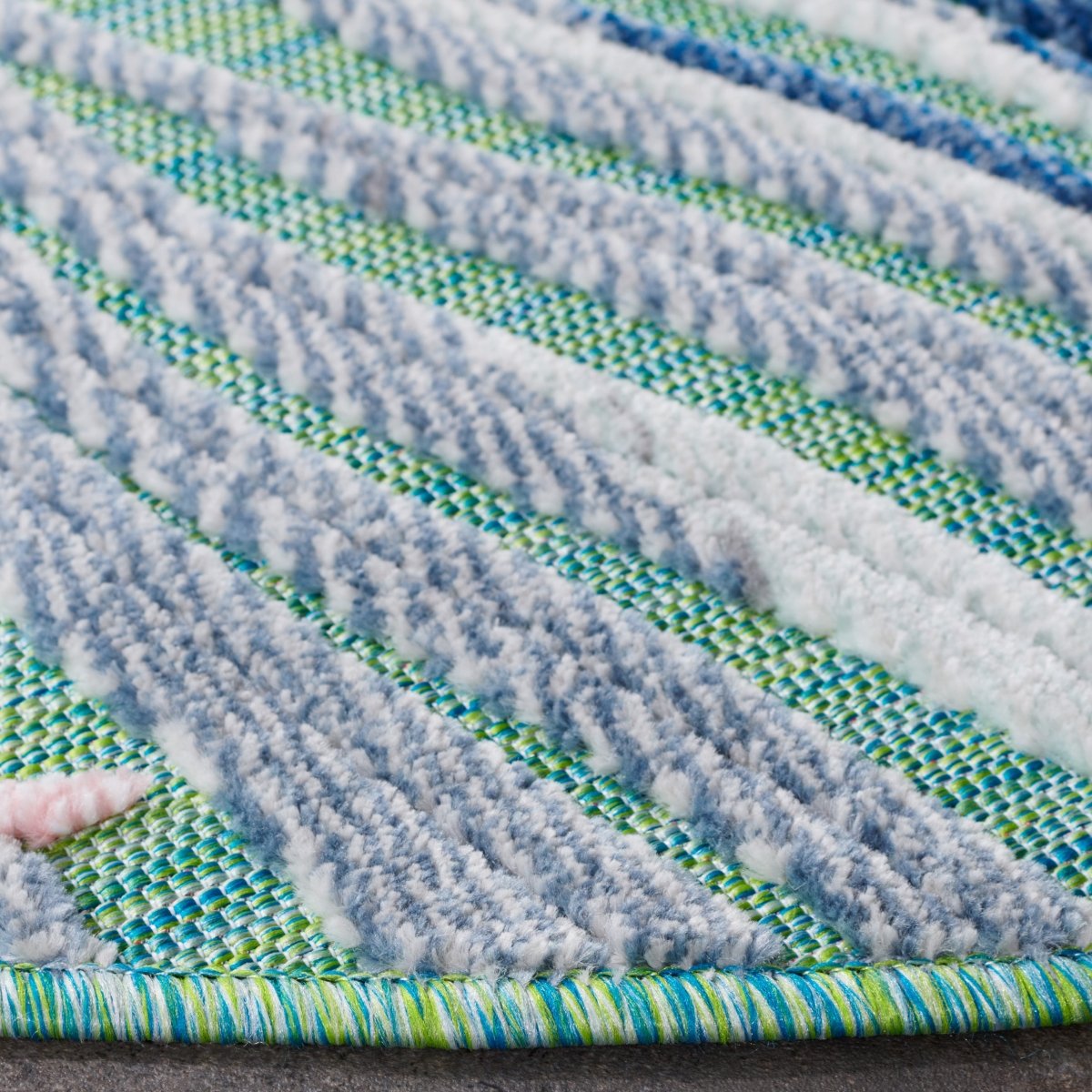 Safavieh Cabana Cbn445Y Green/Rust Rug.