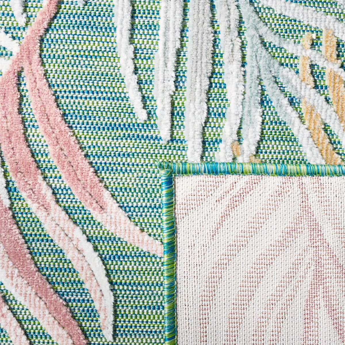 Safavieh Cabana Cbn445Y Green/Rust Rug.