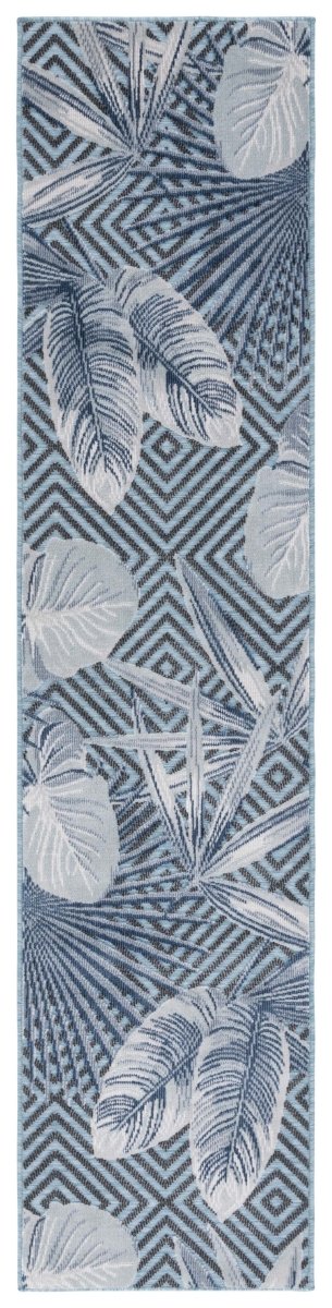 Safavieh Cabana Cbn447K Aqua/Navy Rug.