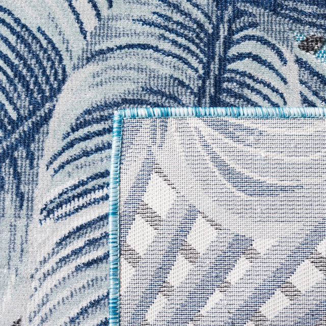 Safavieh Cabana Cbn447K Aqua/Navy Rug.