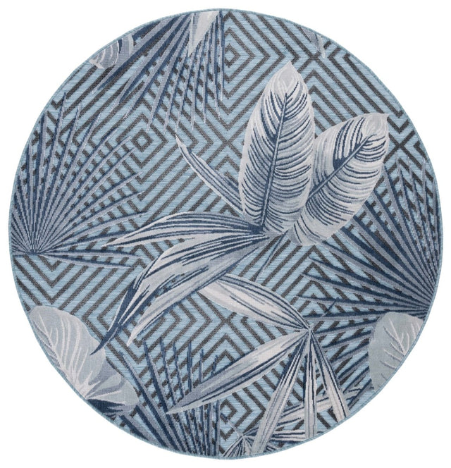 Safavieh Cabana Cbn447K Aqua/Navy Rug.