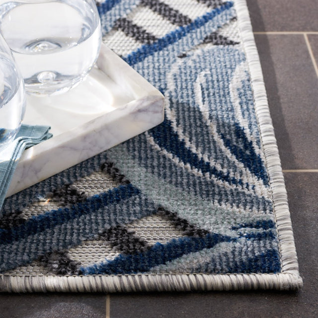 Safavieh Cabana Cbn447N Ivory/Navy Rug.