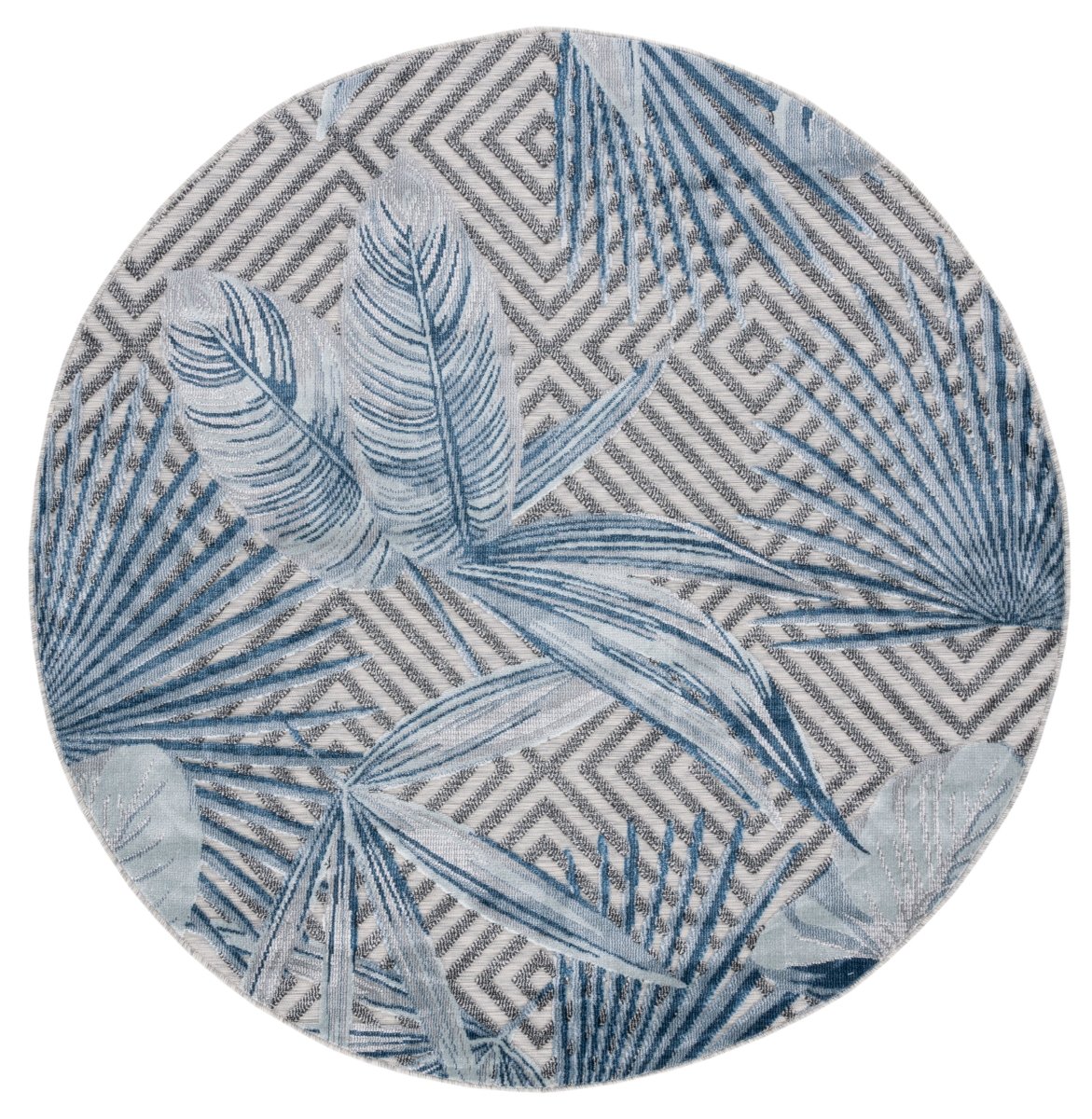 Safavieh Cabana Cbn447N Ivory/Navy Rug.