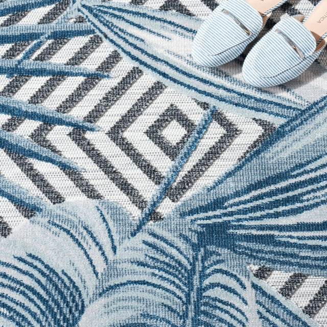 Safavieh Cabana Cbn447N Ivory/Navy Rug.