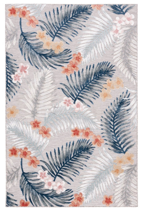 Safavieh Cabana Cbn451F Grey/Navy Rug.