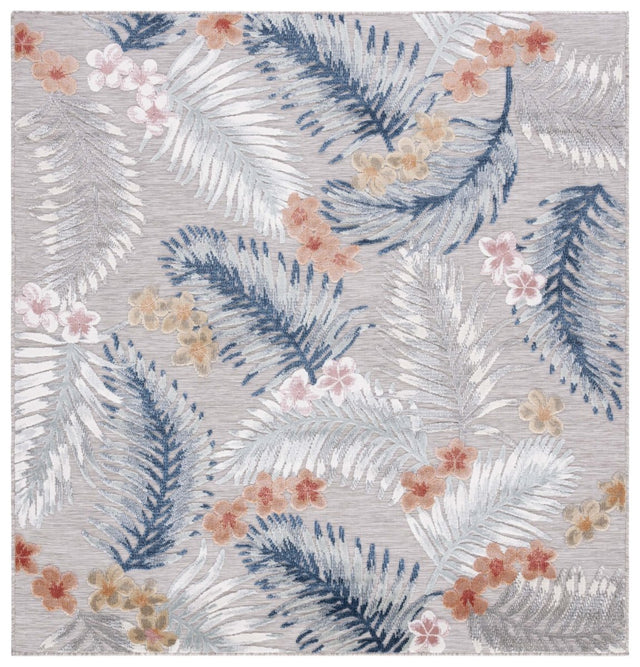 Safavieh Cabana Cbn451F Grey/Navy Rug.