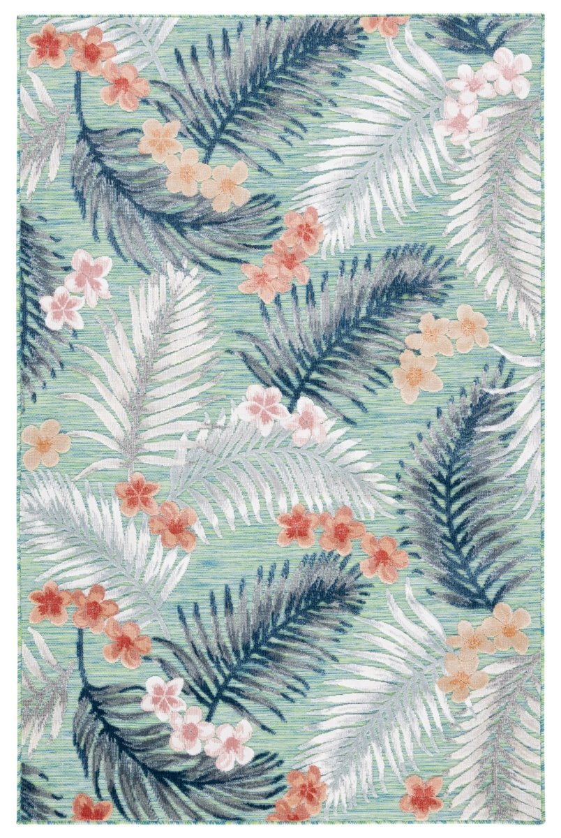 Safavieh Cabana Cbn451Y Green/Navy Rug.