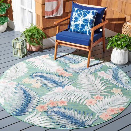 Safavieh Cabana Cbn451Y Green/Navy Rug.