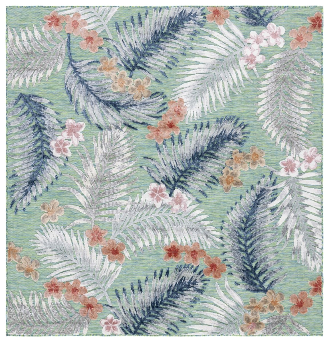 Safavieh Cabana Cbn451Y Green/Navy Rug.