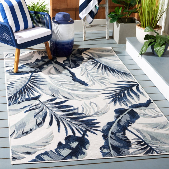 Safavieh Cabana Cbn452A Ivory/Navy Rug.