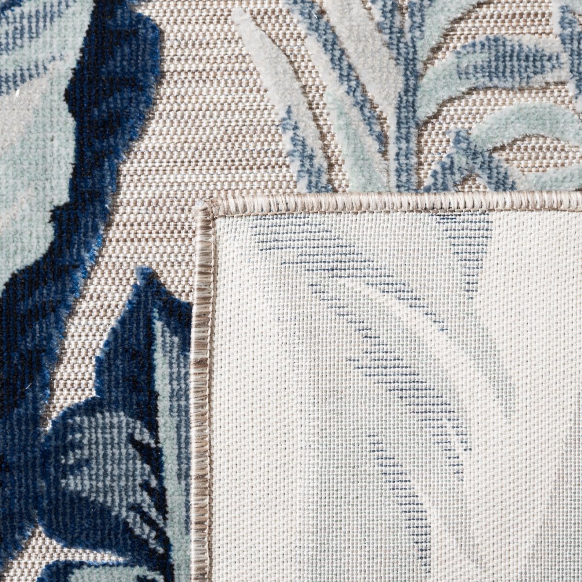 Safavieh Cabana Cbn452F Grey/Navy Rug.