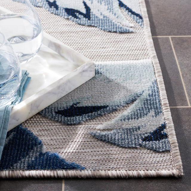 Safavieh Cabana Cbn452F Grey/Navy Rug.