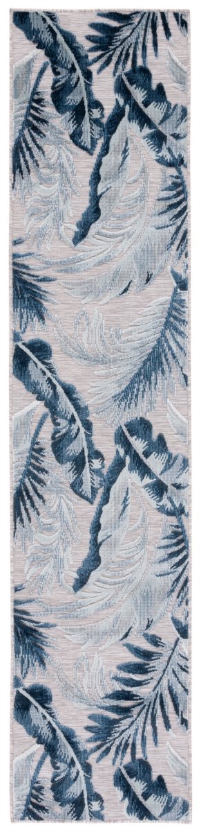 Safavieh Cabana Cbn452F Grey/Navy Rug.