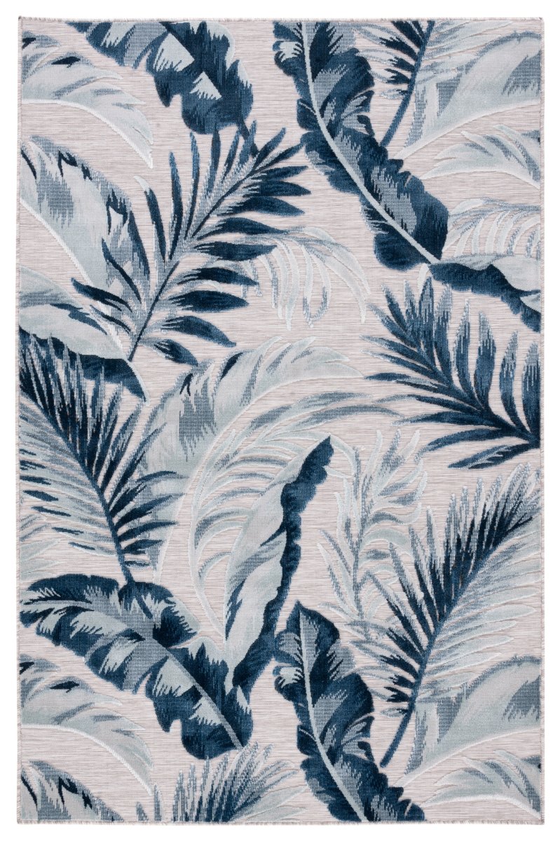 Safavieh Cabana Cbn452F Grey/Navy Rug.