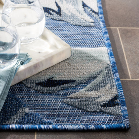 Safavieh Cabana Cbn452H Black/Grey Rug.