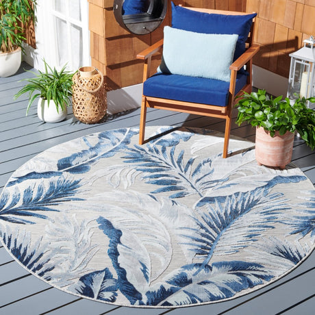 Safavieh Cabana Cbn452N Grey/Navy Rug.