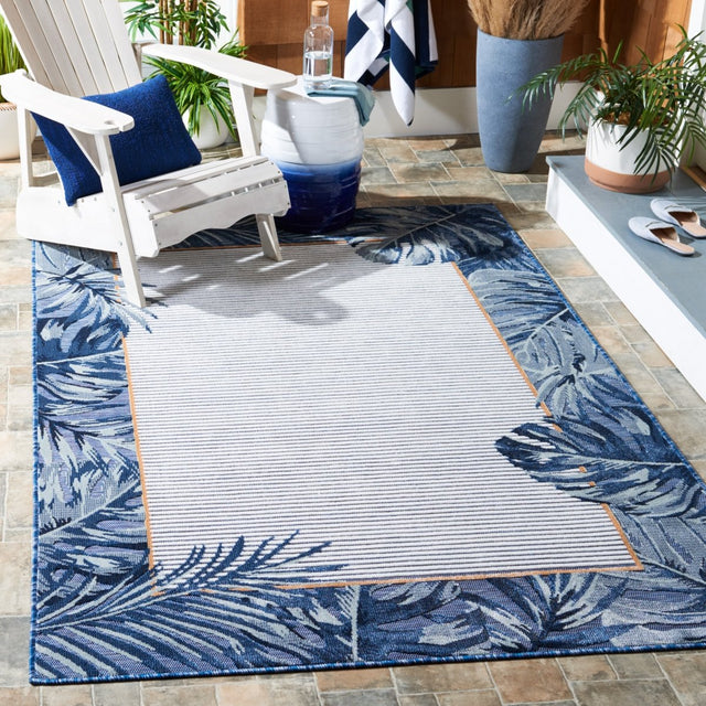 Safavieh Cabana Cbn453N Ivory/Navy Rug.
