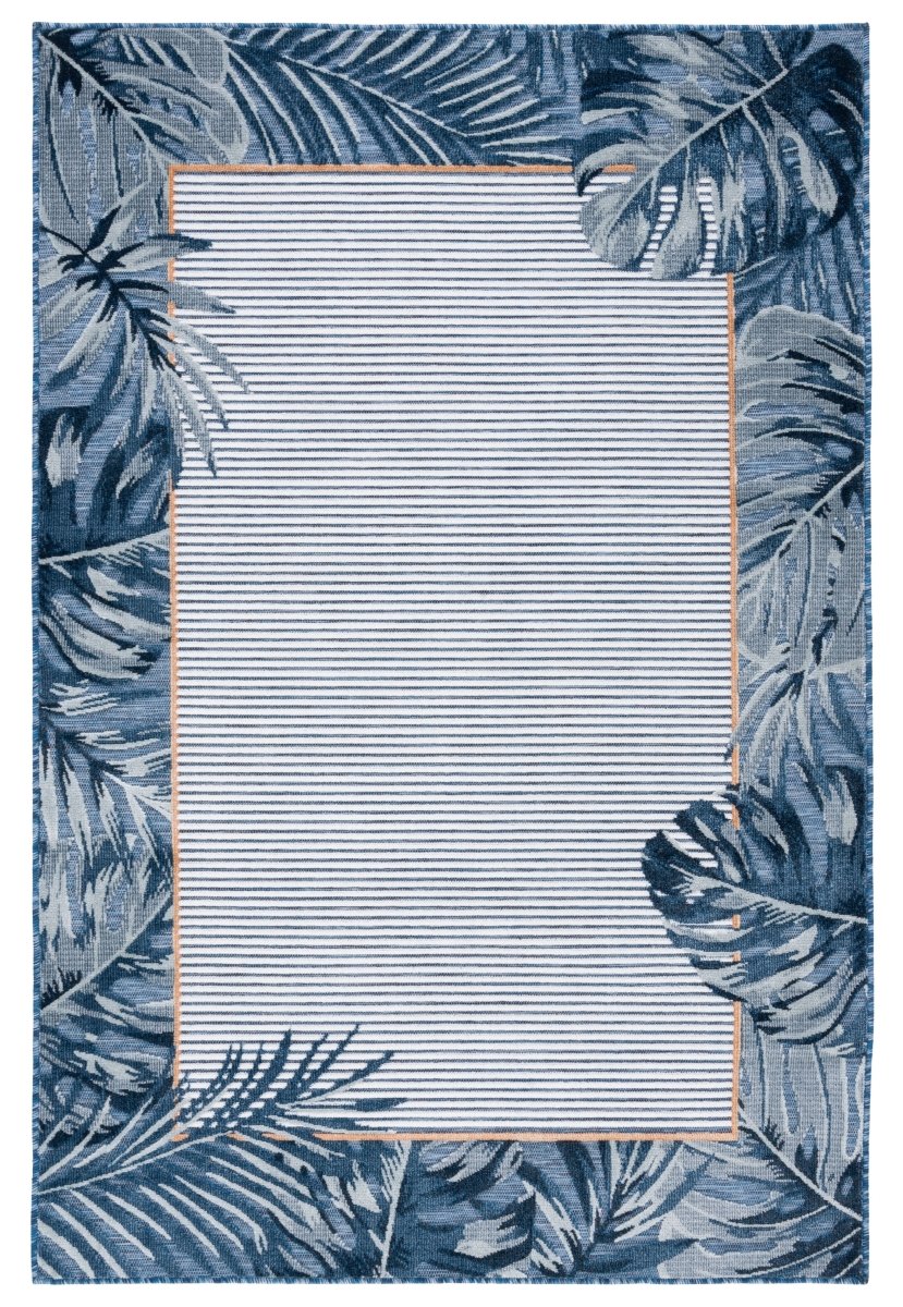 Safavieh Cabana Cbn453N Ivory/Navy Rug.