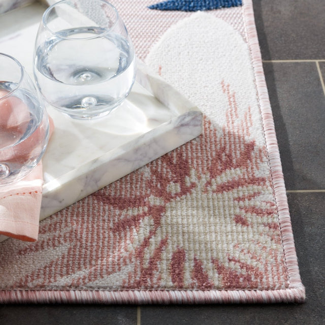 Safavieh Cabana Cbn454F Pink/Grey Rug.