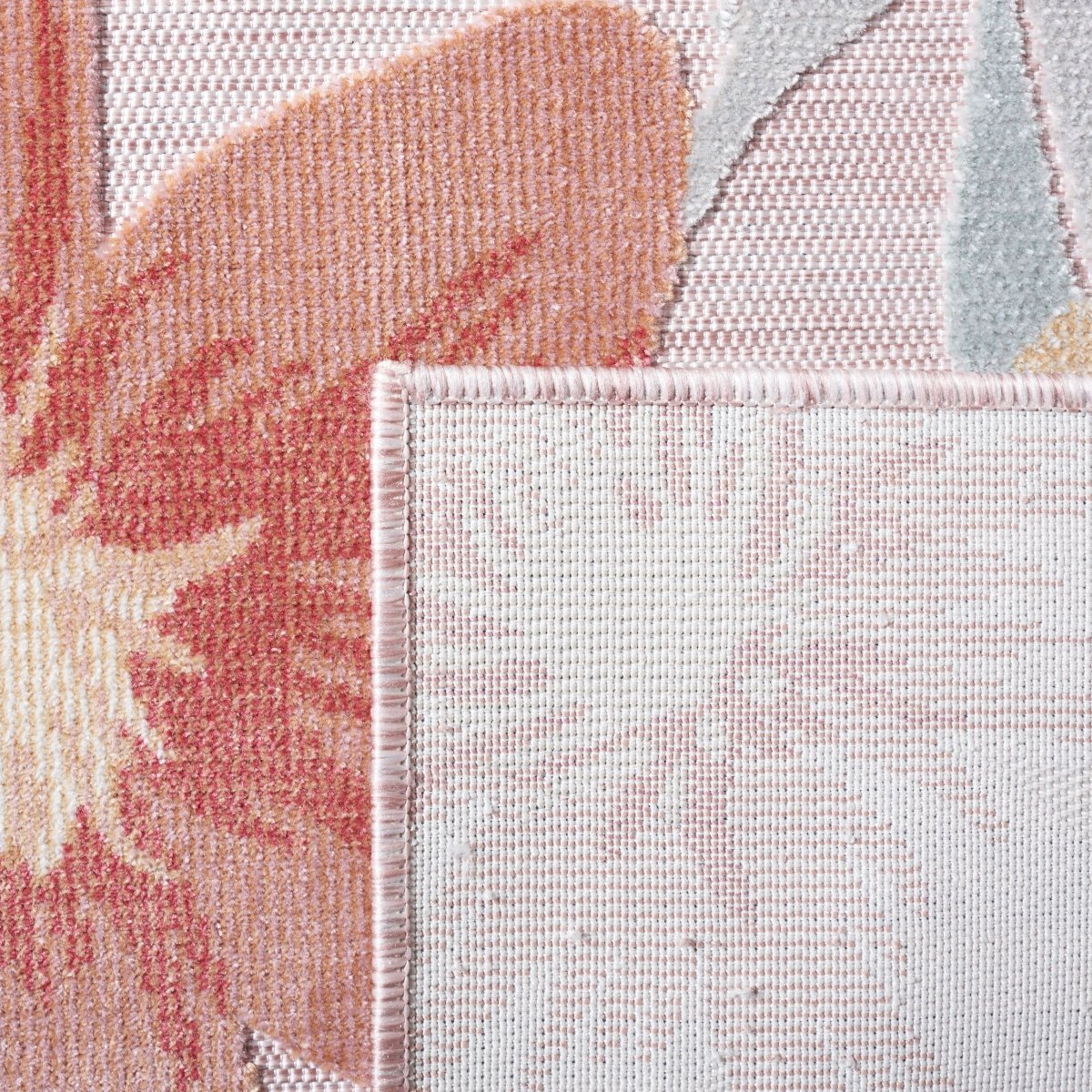 Safavieh Cabana Cbn454F Pink/Grey Rug.