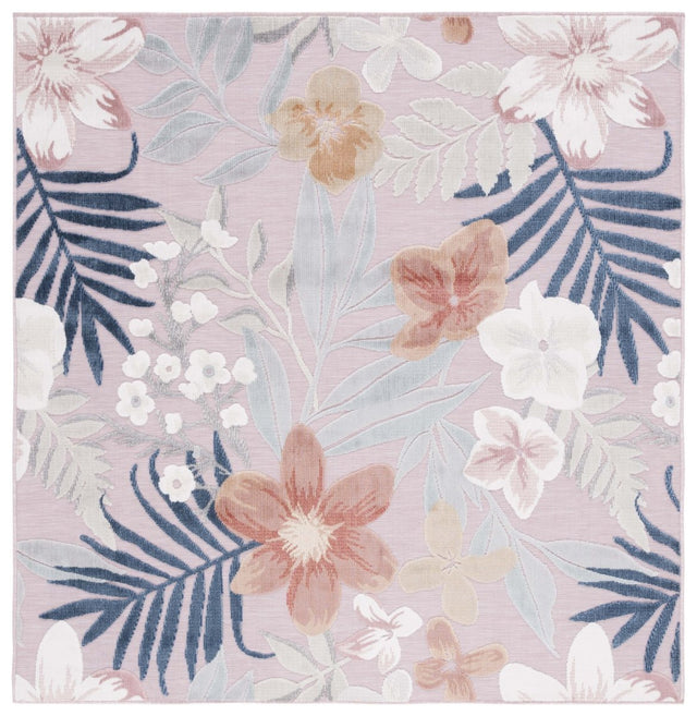 Safavieh Cabana Cbn454F Pink/Grey Rug.
