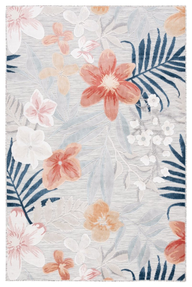 Safavieh Cabana Cbn454G Grey/Rust Rug.