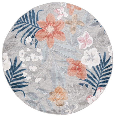 Safavieh Cabana Cbn454G Grey/Rust Rug.