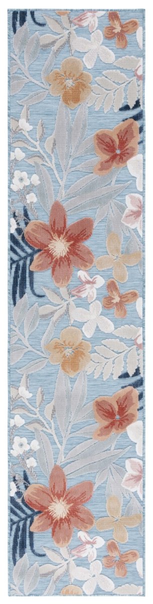 Safavieh Cabana Cbn454J Aqua/Rust Rug.