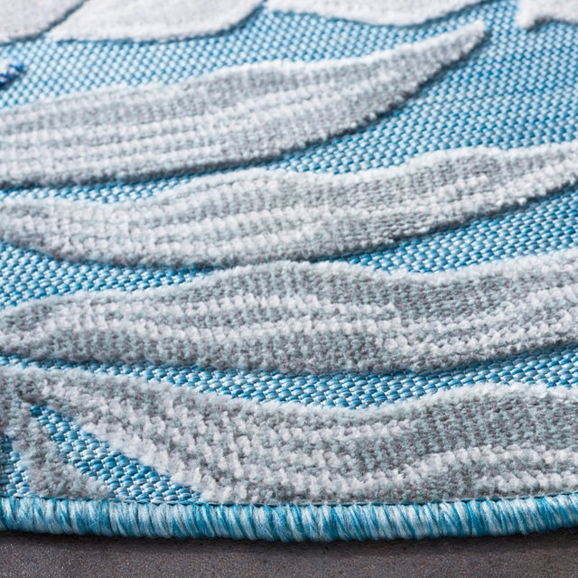 Safavieh Cabana Cbn456M Blue/Grey Rug.