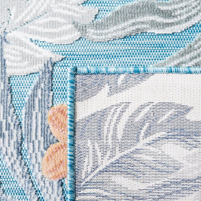 Safavieh Cabana Cbn456M Blue/Grey Rug.