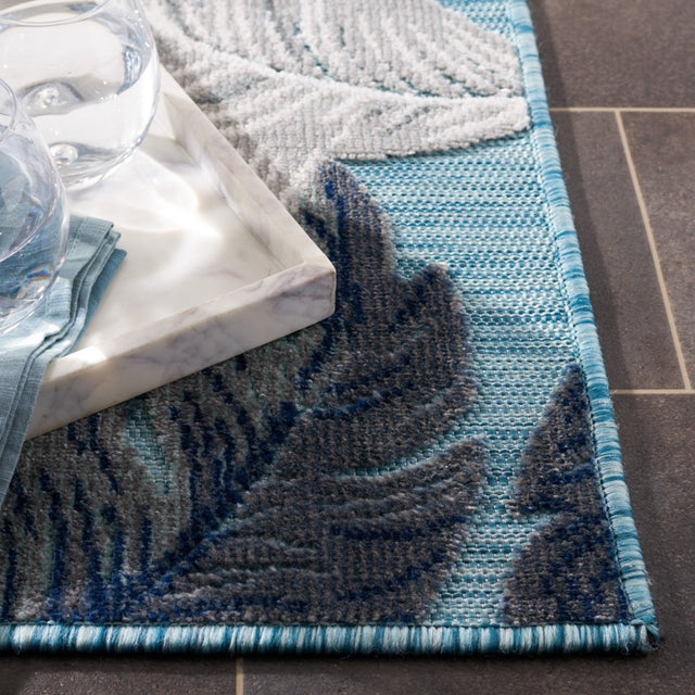 Safavieh Cabana Cbn456M Blue/Grey Rug.