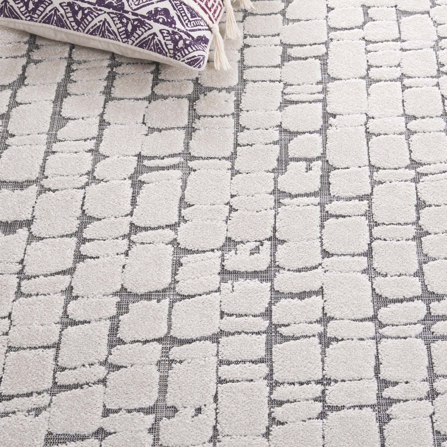 Safavieh Cabana Cbn632A Ivory/Grey Rug - Safavieh - cbn632a - 28