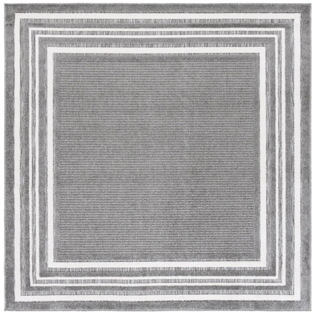 Safavieh Cabana 6'-7" x 6'-7" Rug in Grey / Ivory