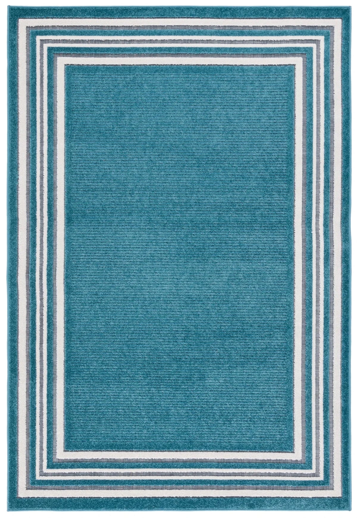 Safavieh Cabana 4'-0" x 6'-0" Rug in Turquoise / Ivory
