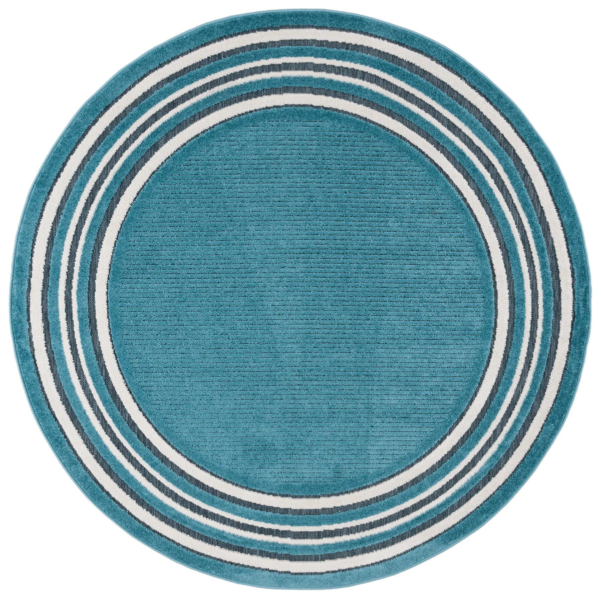 Safavieh Cabana 6'-7" x 6'-7" Rug in Turquoise / Ivory