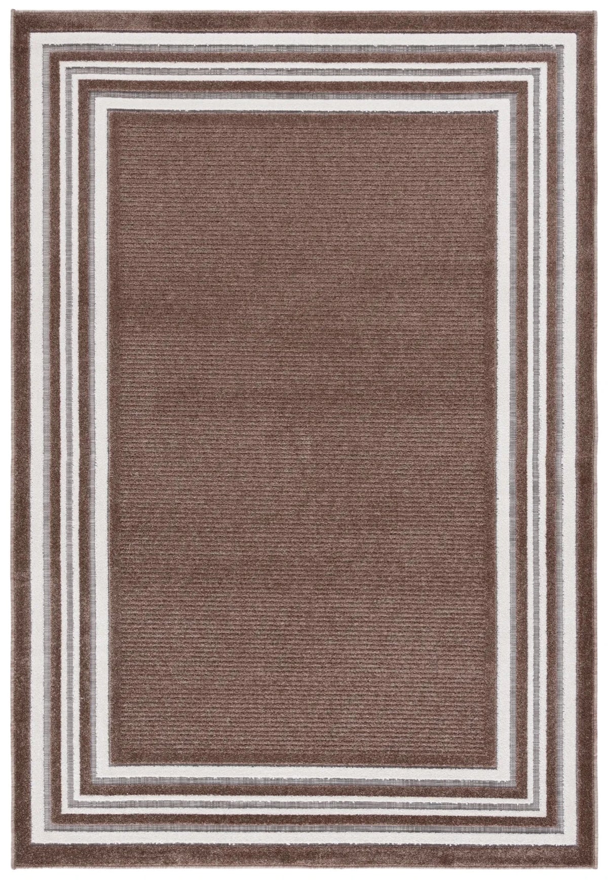 Safavieh Cabana 4'-0" x 6'-0" Rug in Brown / Ivory